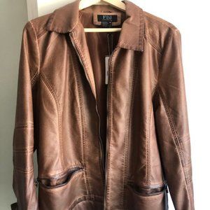 FDJ women's leather jacket